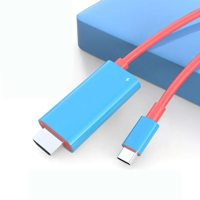 USB-C til HDMI-adapterkabel – Strøm, spill og lad samtidig – For Switch, mobil og nettbrett