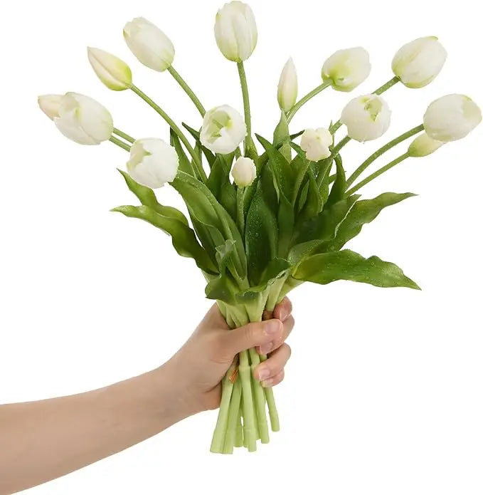 Everbloom Tulipaner – Real Touch naturtro kunstige tulipaner med realistisk tekstur