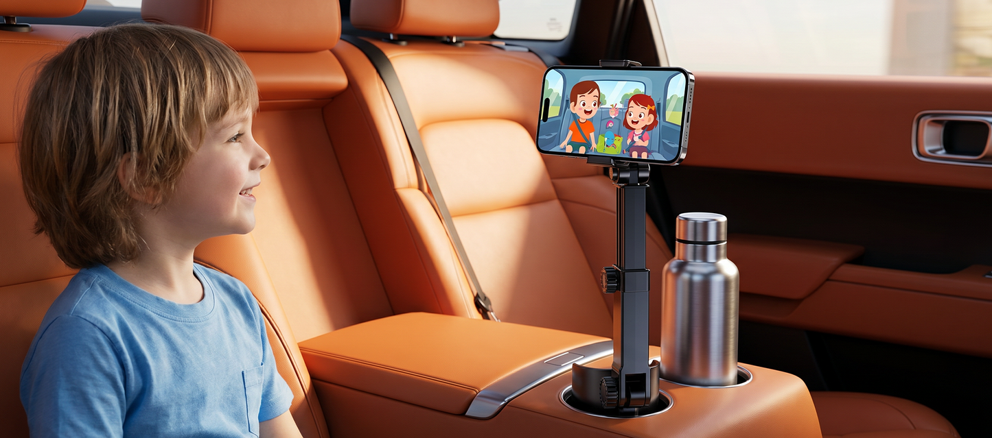 Telefonholder for bilens koppholder