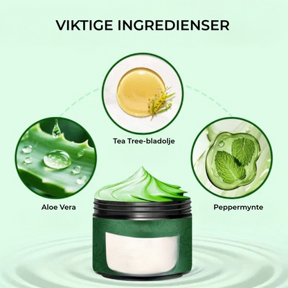 Fuktighetskrem for føtter med tea tree-olje og aloe vera