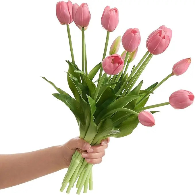 Everbloom Tulipaner – Real Touch naturtro kunstige tulipaner med realistisk tekstur