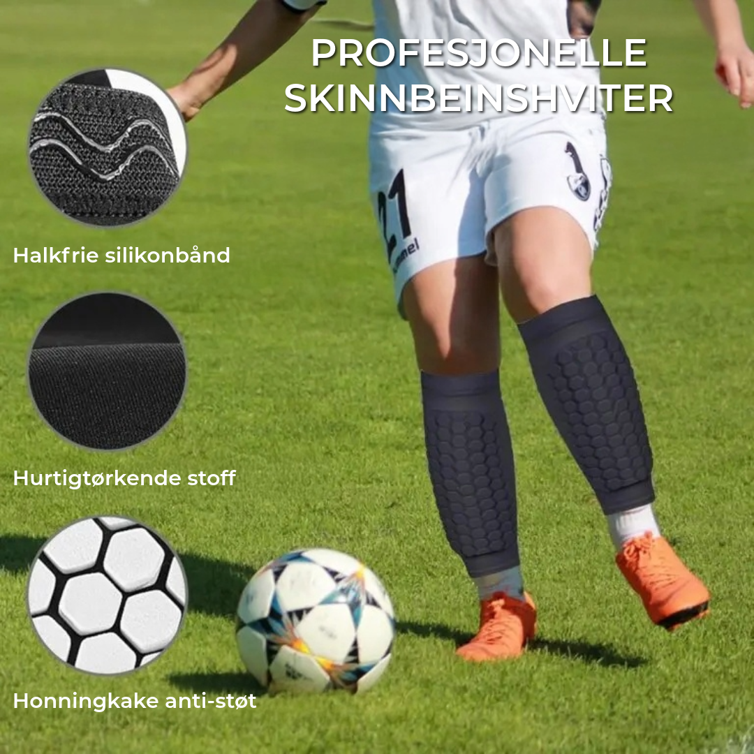 ProShield - Fotballbeskyttelse – Kompresjonssok med bikakeskjerming for tryggere og smidigere spill