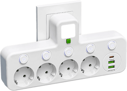 Multiport EU-stikkontaktadapter