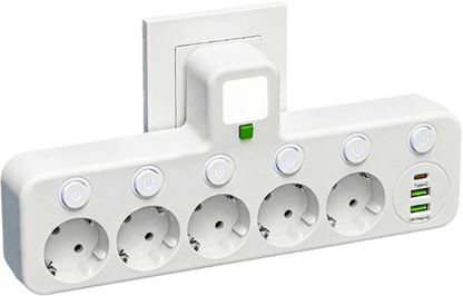 Multiport EU-stikkontaktadapter