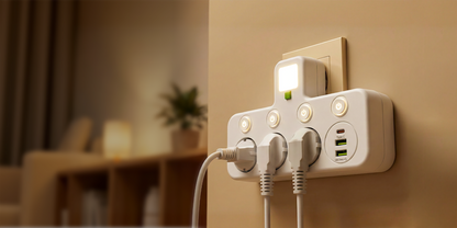 Multiport EU-stikkontaktadapter