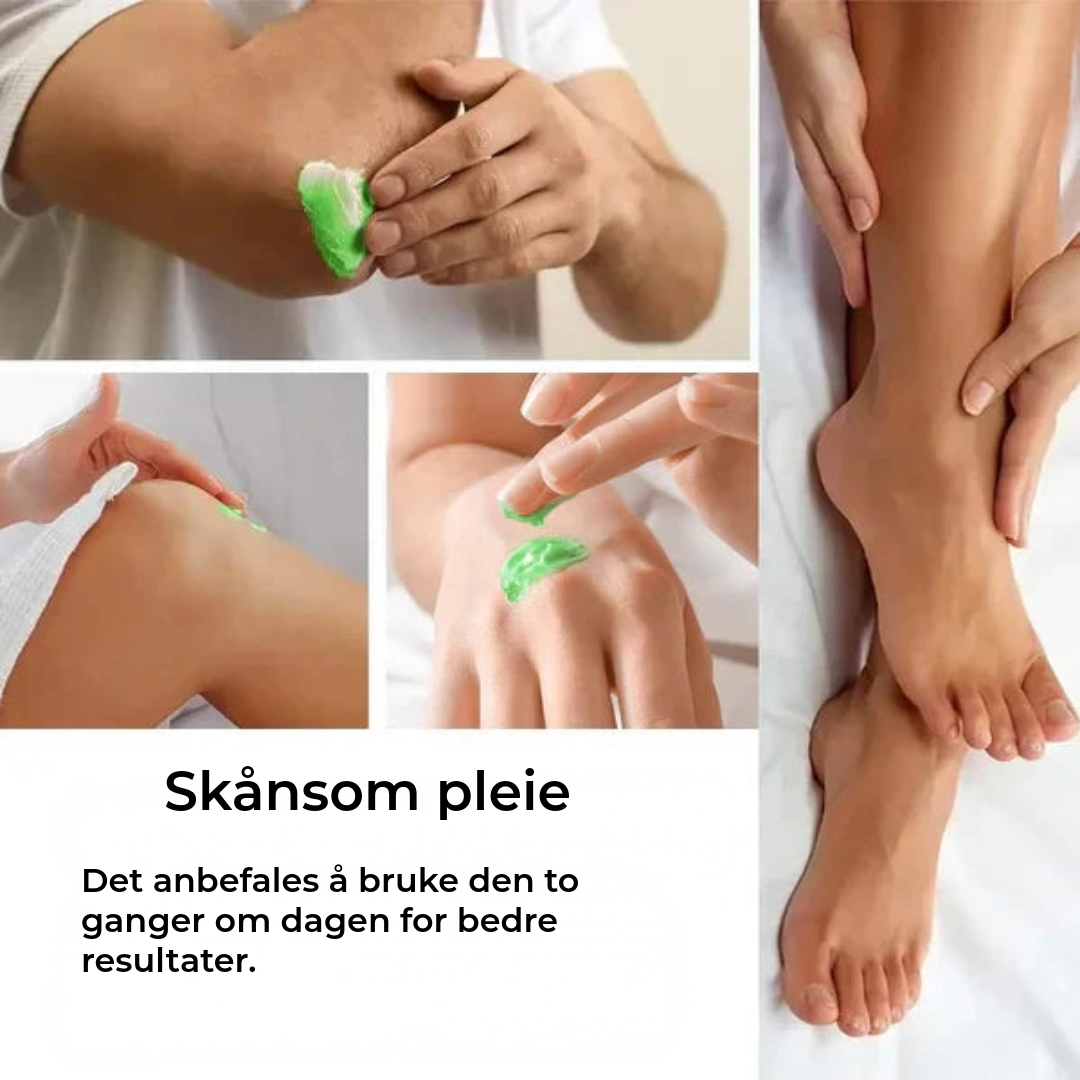Fuktighetskrem for føtter med tea tree-olje og aloe vera