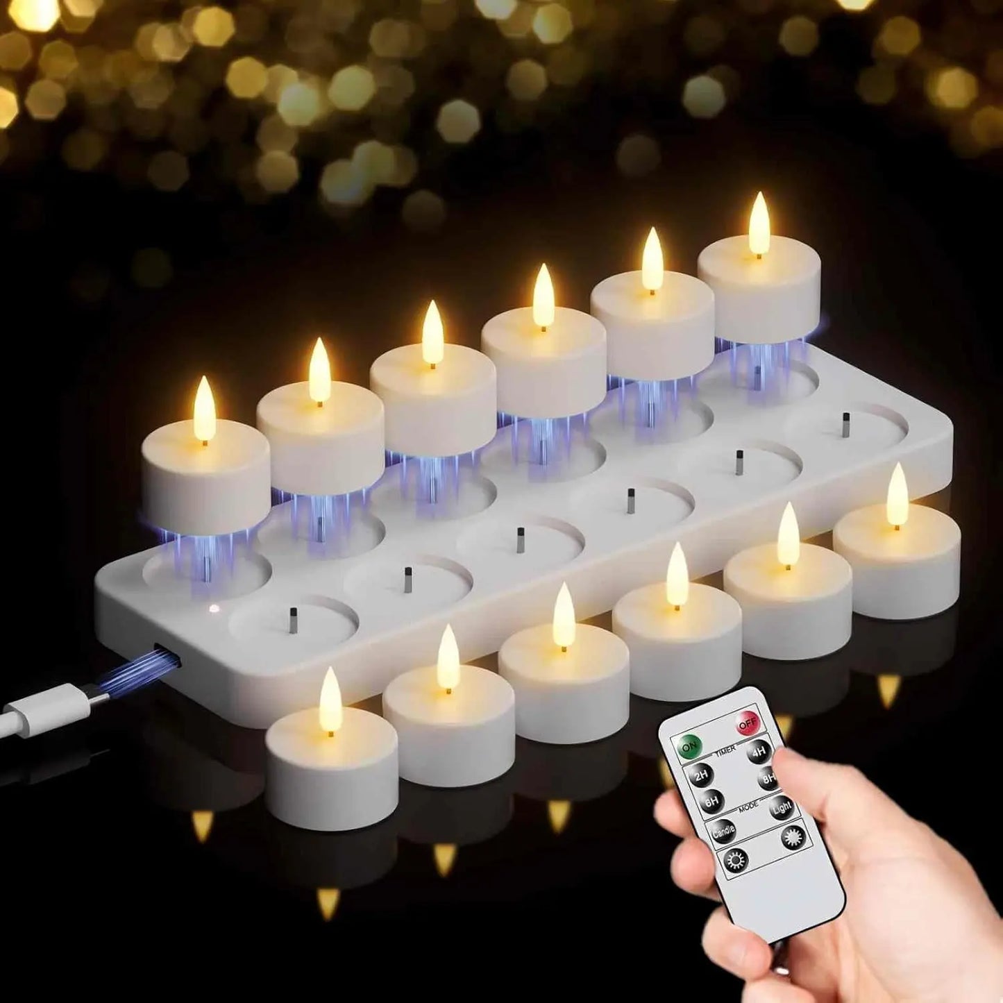 Oppladbare LED-lys