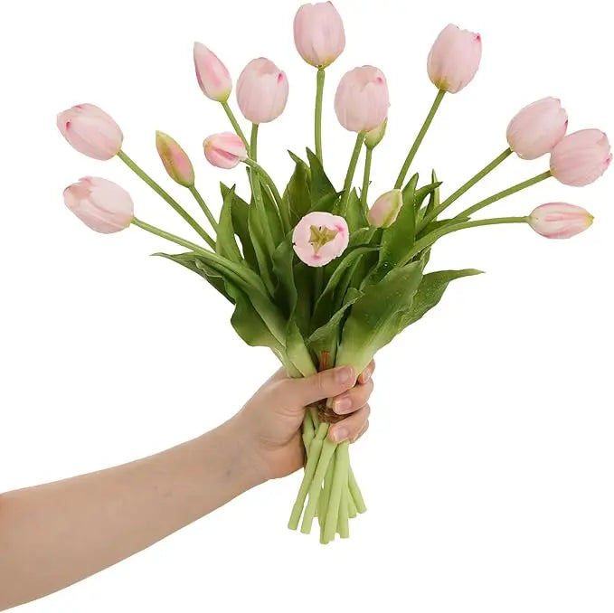 Everbloom Tulipaner – Real Touch naturtro kunstige tulipaner med realistisk tekstur