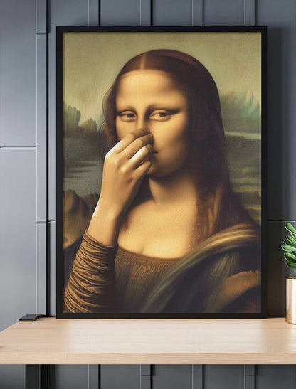 Morsomt Mona Lisa-maleri