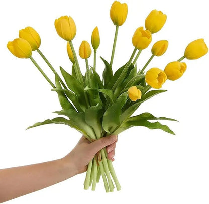 Everbloom Tulipaner – Real Touch naturtro kunstige tulipaner med realistisk tekstur