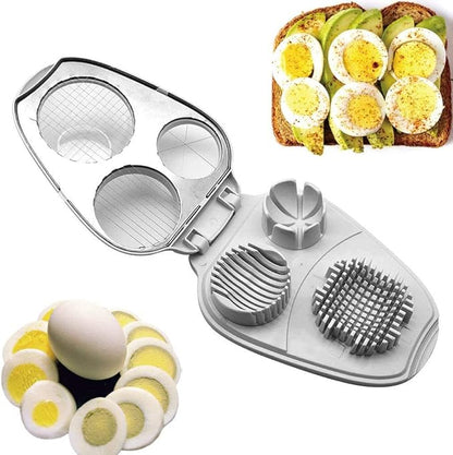 3-i-1 eggdeler – Å skjære grønnsaker, frukt og egg har aldri vært så enkelt