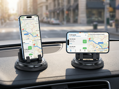 Roterbar telefonholder for dashbord