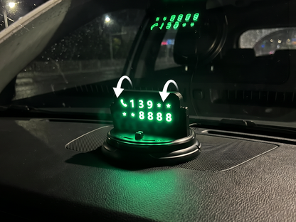 Roterbar telefonholder for dashbord
