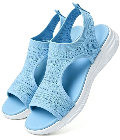Komfortable, pustende flate sandaler