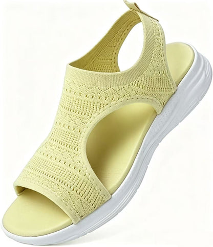 Komfortable, pustende flate sandaler