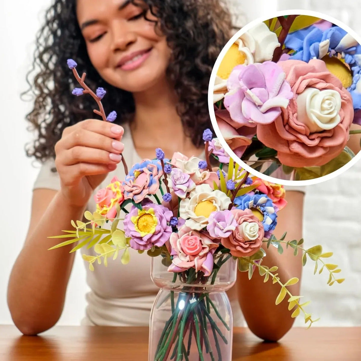 Lag en blomsterbukett med Blooms Meadow-blomster