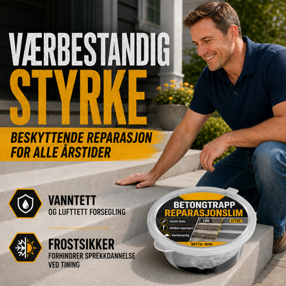 Betonglim for trappereparasjon – Perfekt for trapper, innkjørsler og terrasser