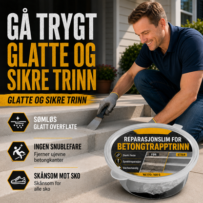 Betonglim for trappereparasjon – Perfekt for trapper, innkjørsler og terrasser
