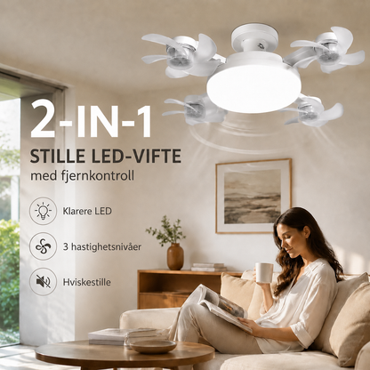 BreezeFlow – Takvifte med LED-belysning og fjernkontroll