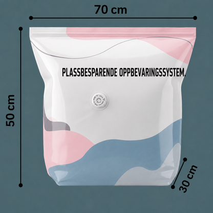 3D vakuumoppbevaringsposer uten pumpe
