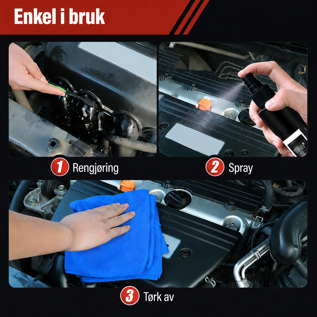 Motor-rengjøringsspray