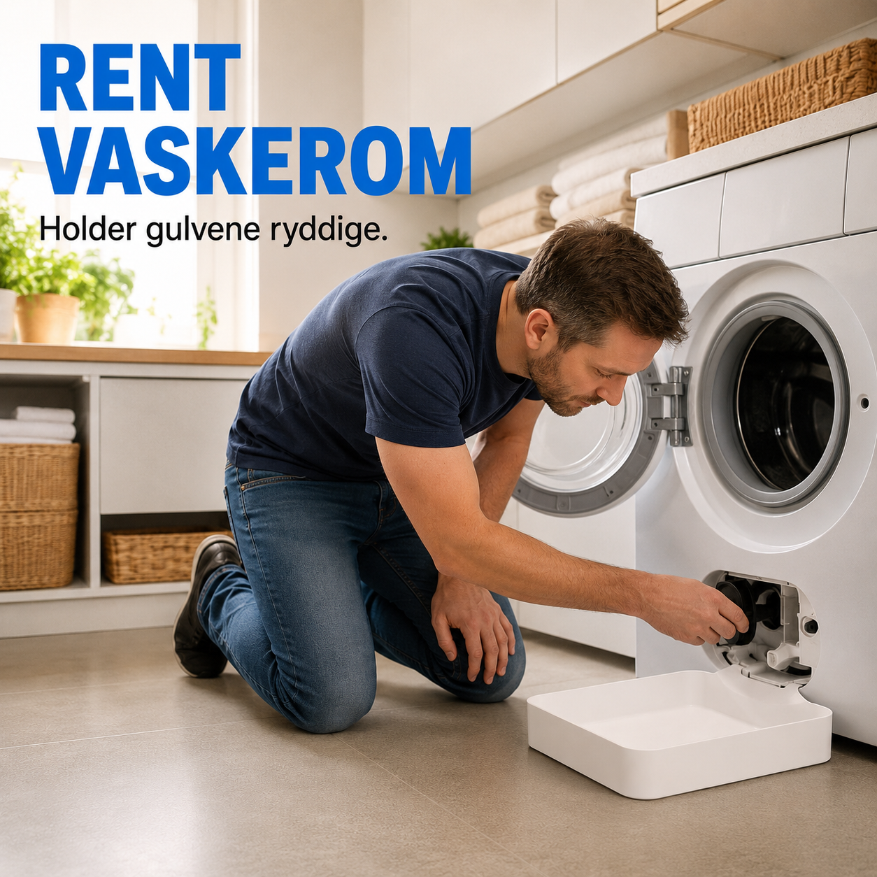 Lekkasjebrett for vaskemaskinen