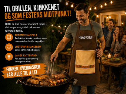 Kokkens hemmelige oppskrift – forkleet som vil imponere gjestene dine!