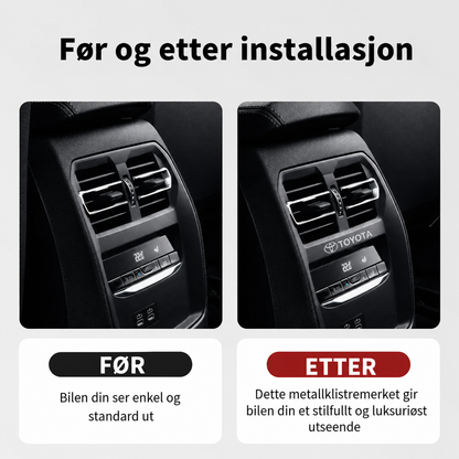 Luksuriøse metalliske bilklistremerker