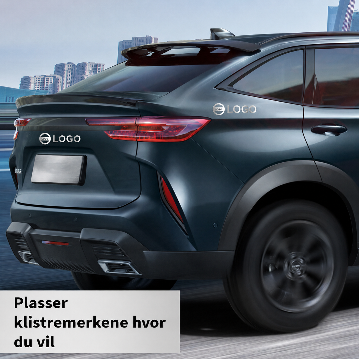 Luksuriøse metalliske bilklistremerker