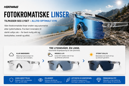 Solbriller med adaptive linser
