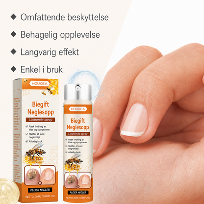 Biegift-spray mot neglesopp
