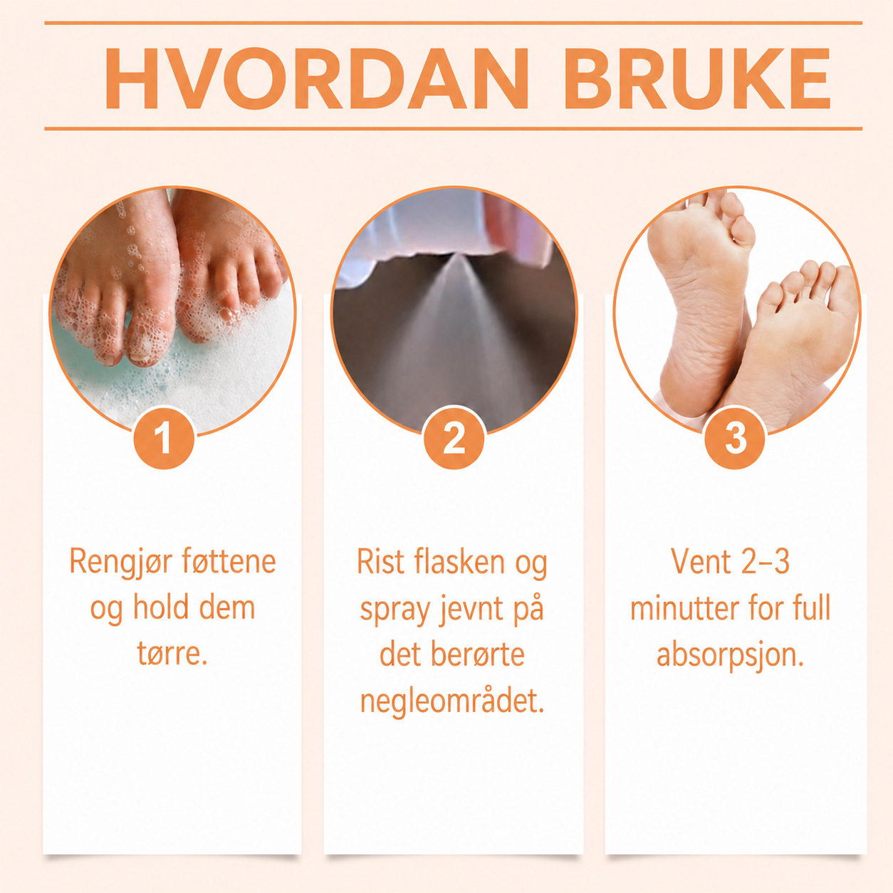 Biegift-spray mot neglesopp