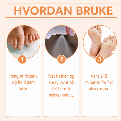 Biegift-spray mot neglesopp