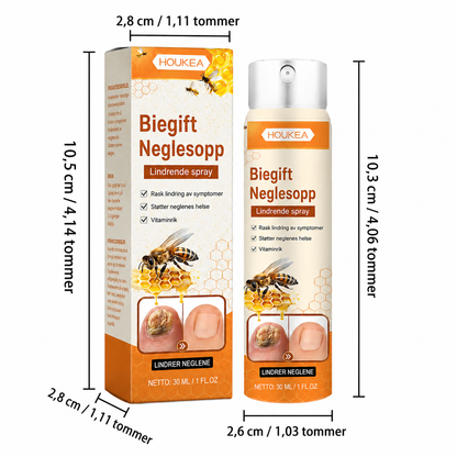 Biegift-spray mot neglesopp