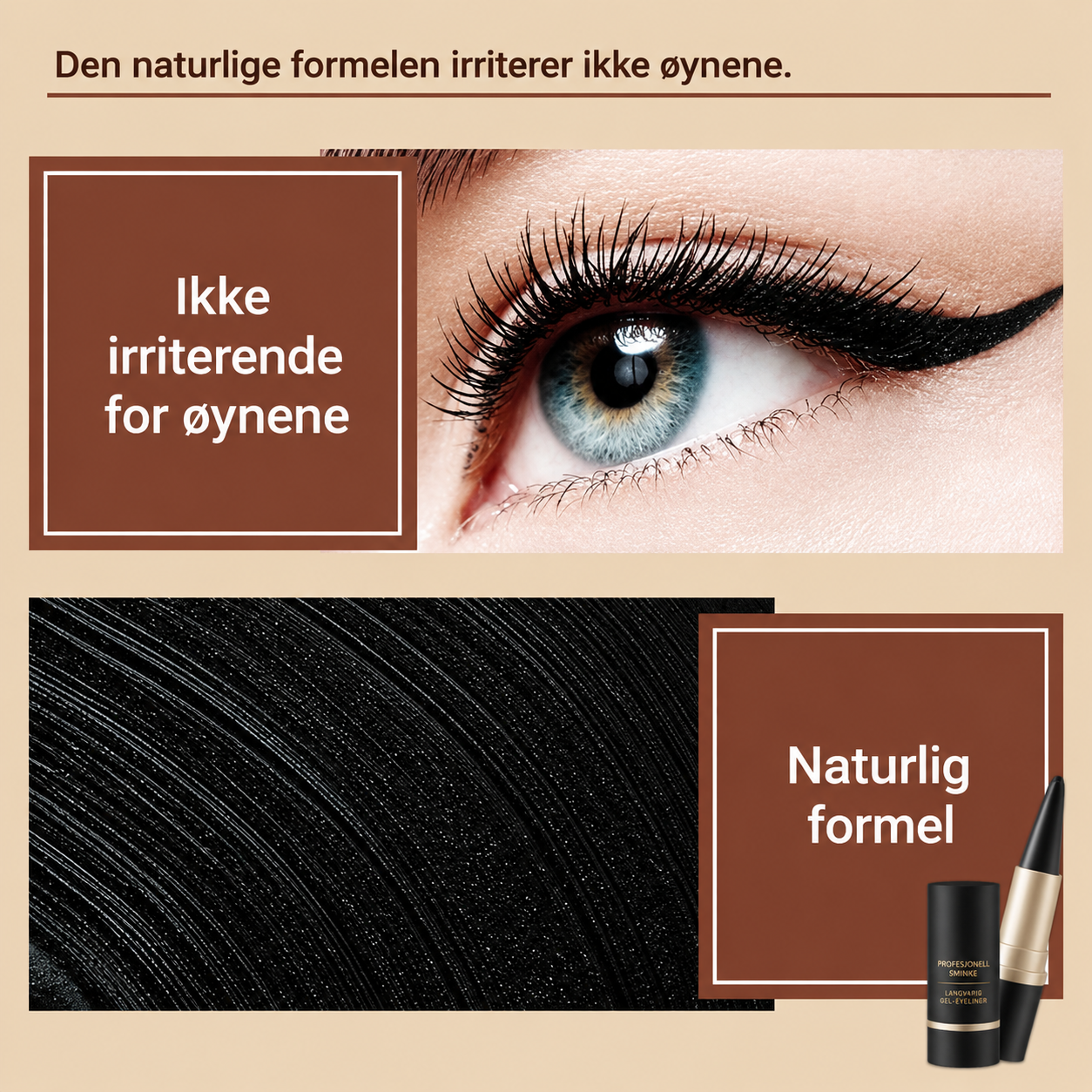 Ultra-holdbar matt eyeliner – hurtigtørkende, holder i 24 timer og gir maksimal presisjon