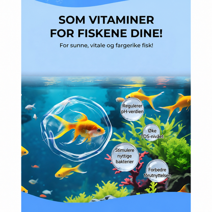 Vannrensetabletter for akvarier