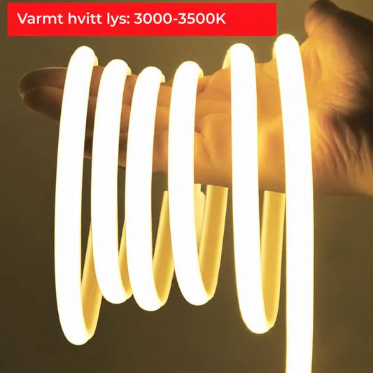 LED-lysstripe som kan klippes: tilpass etter egne behov!