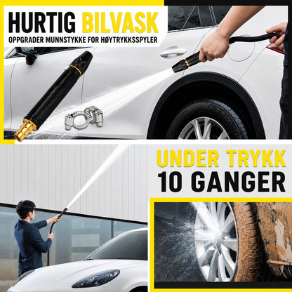 Forbedret høytrykkspyler for bilvask