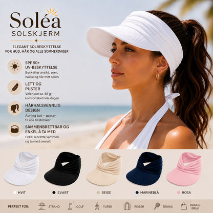 Soléa solskjerm – Elegant solbeskyttelse for hud og hår, for komfortable sommerdager