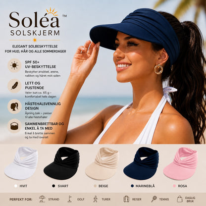 Soléa solskjerm – Elegant solbeskyttelse for hud og hår, for komfortable sommerdager