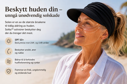 Soléa solskjerm – Elegant solbeskyttelse for hud og hår, for komfortable sommerdager