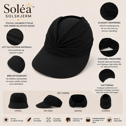 Soléa solskjerm – Elegant solbeskyttelse for hud og hår, for komfortable sommerdager