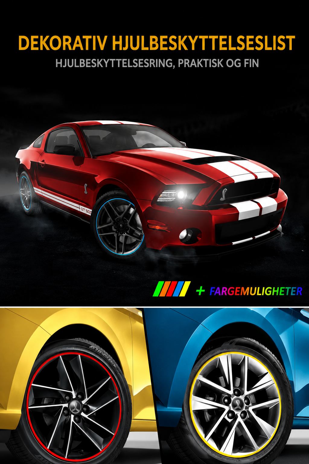 Beskyttelsesstripe for Bilhjul