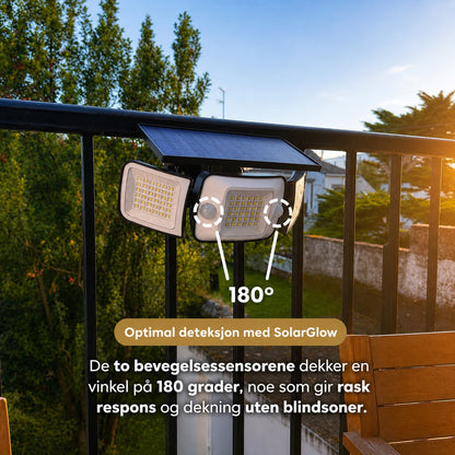 SolarGlow - Solcelledrevet utelampe med bevegelsessensorer