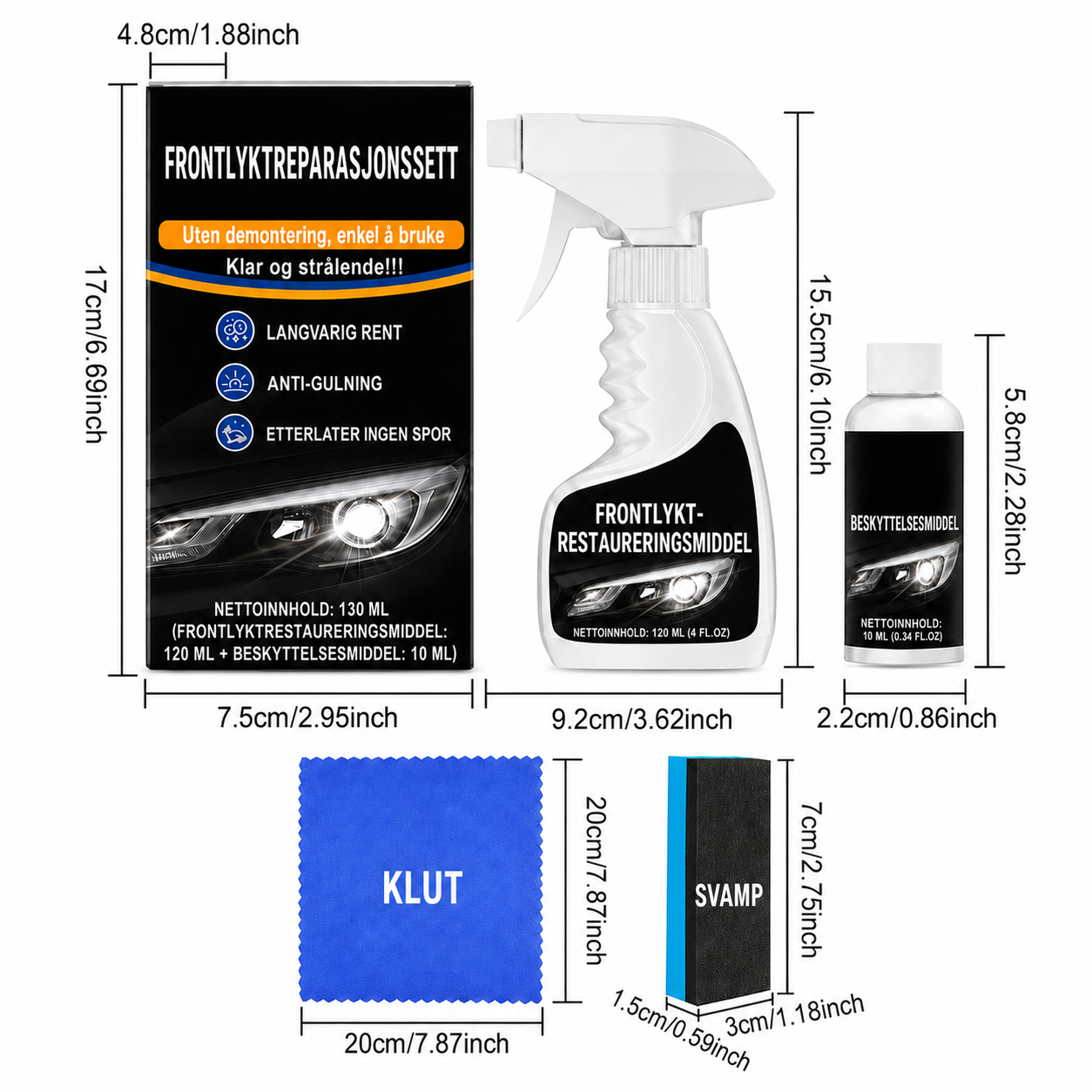 Restaureringssett for Billykter