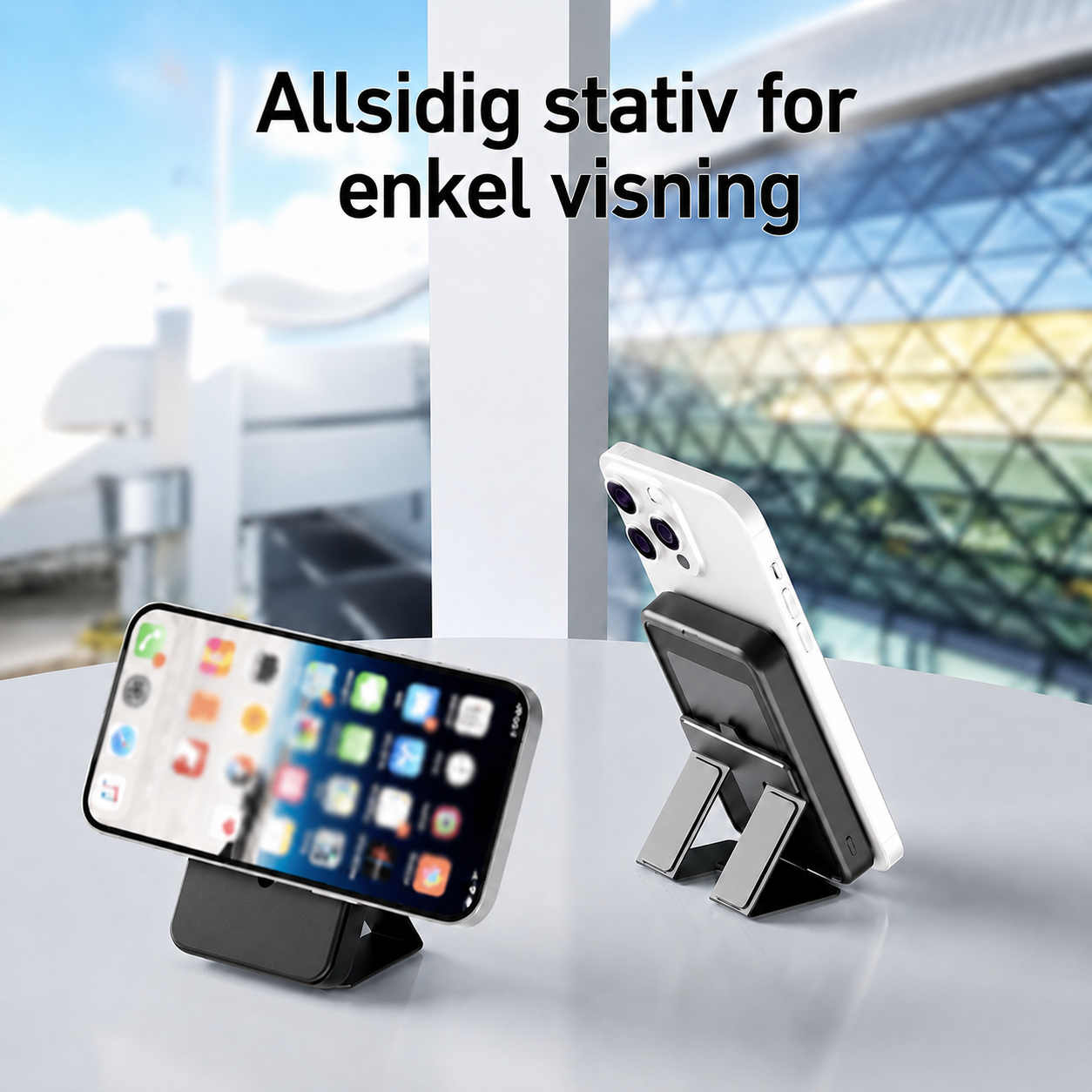Magnetisk Trådløs Powerbank med Stativ