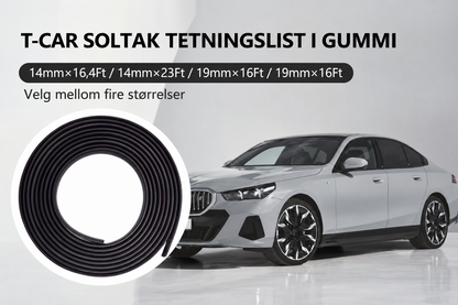 Gummitetningslist til bil, kan klippes til