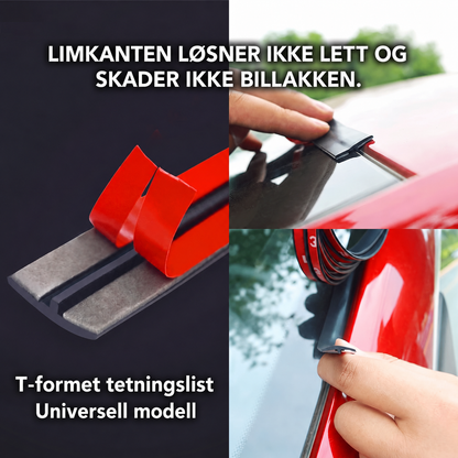Gummitetningslist til bil, kan klippes til