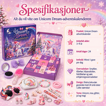 Enhjørningdrømmer Adventskalender