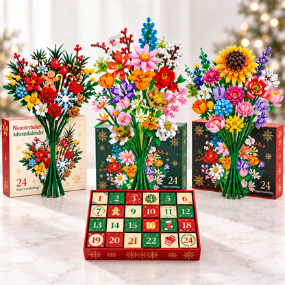 Blomsterbukett Adventskalender – Lag din egen magiske bukett til jul